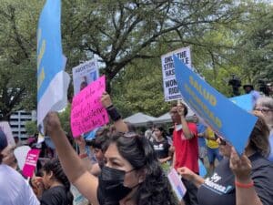 National Latina Institute for Reproductive Justice Texas at a Rally for Abortion Access