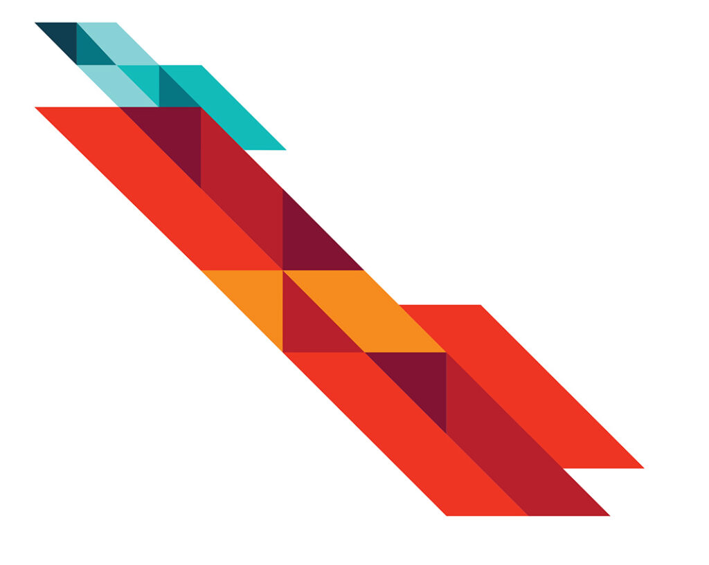 Abstract geometric shapes.