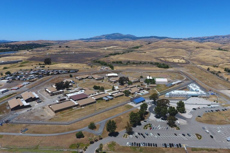 Aerial view of the housing units at Federal Correctional Institution, Dublin. Photo Credit: Jesstess87