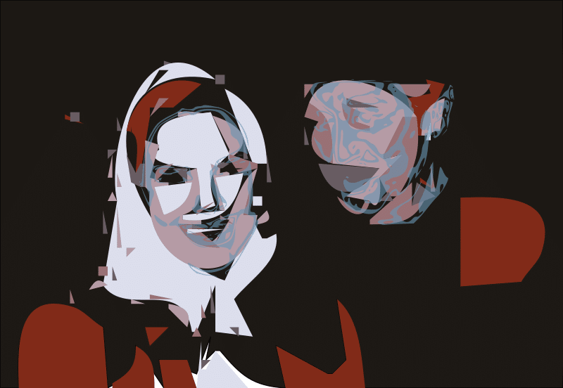 Abstract Faces in the Void Credit: j4p4n