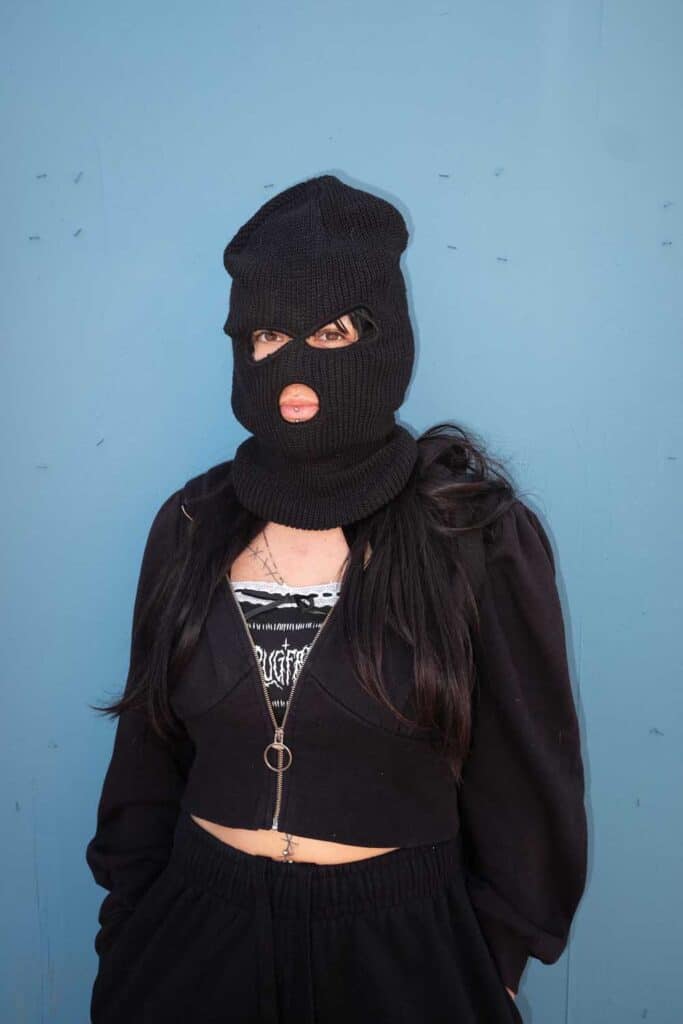 Protester on Sunset Blvd., June 21, 2025.