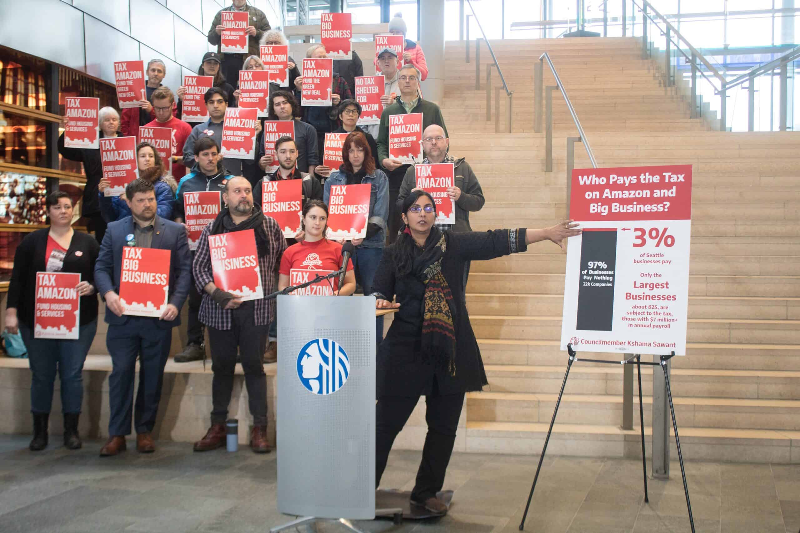 Sawant-Tax-Amazon-Legislation Photo Credit: Seattle City Council via wikimedia
