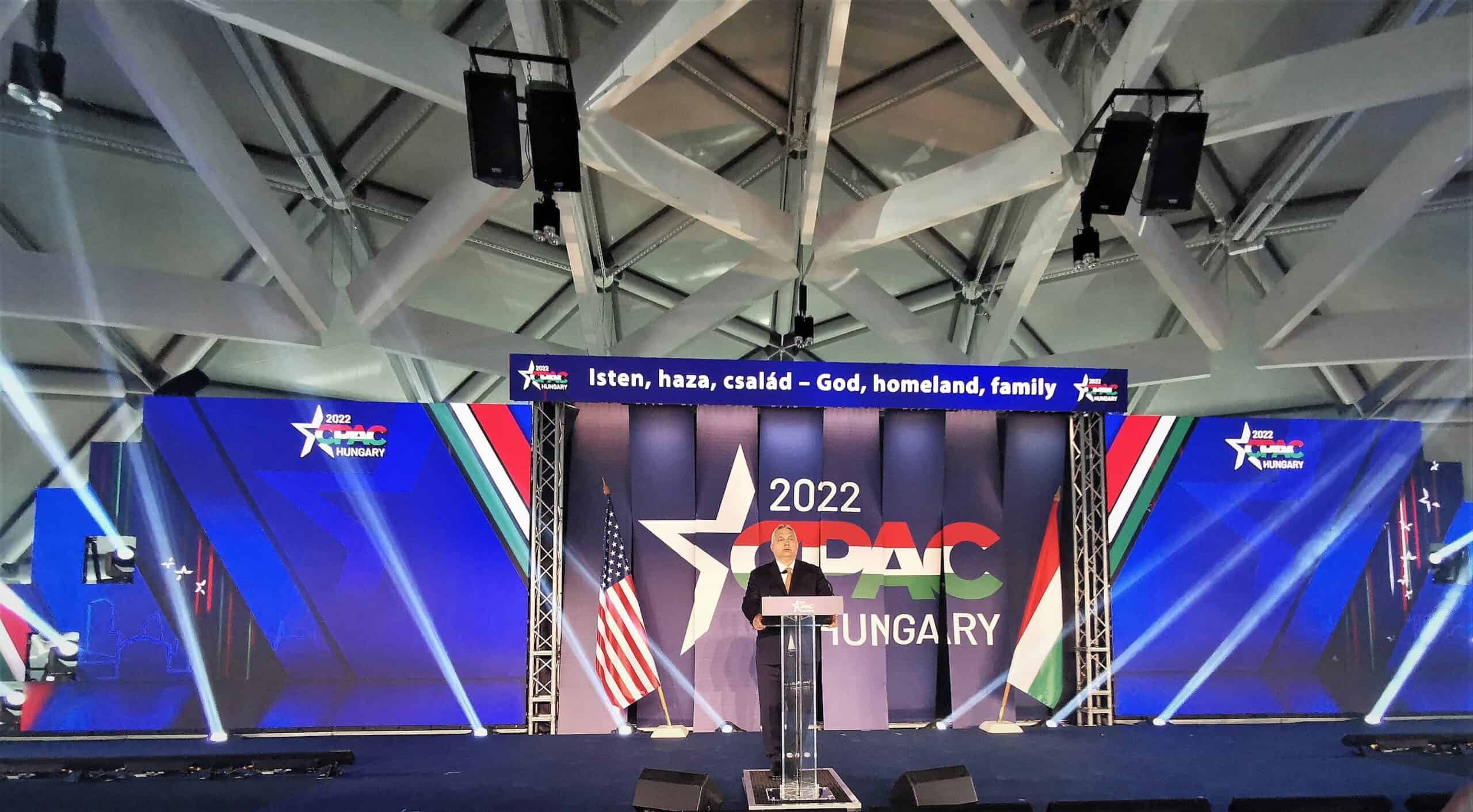 CPAC Hungary 2022. May 19, 2022. Bálna, Budapest, Central Europe. Photo Credit: Elekes Andor via Wikimedia Commons.