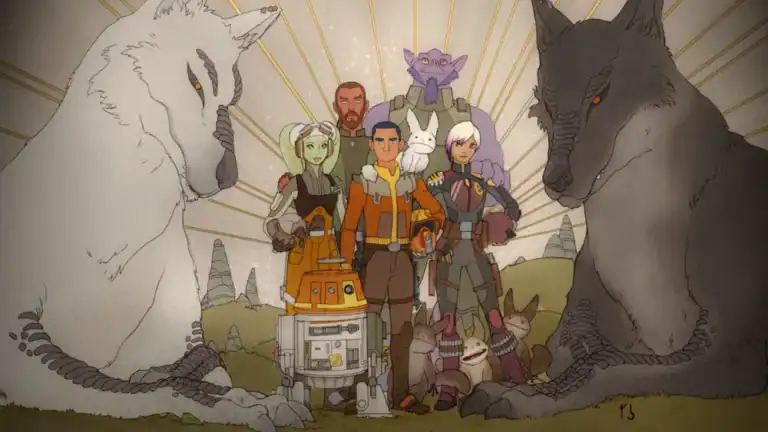 Spectres mural in Capital City on Lothal. Source: Wookieepedia.