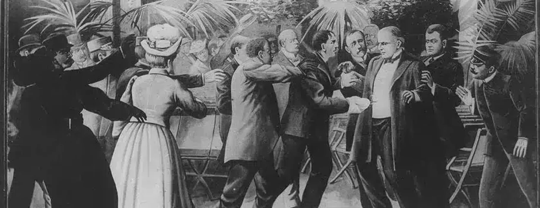assassination 1905 artist's rendering of the assassination of William McKinley. Photo Credit: Library of Congress.